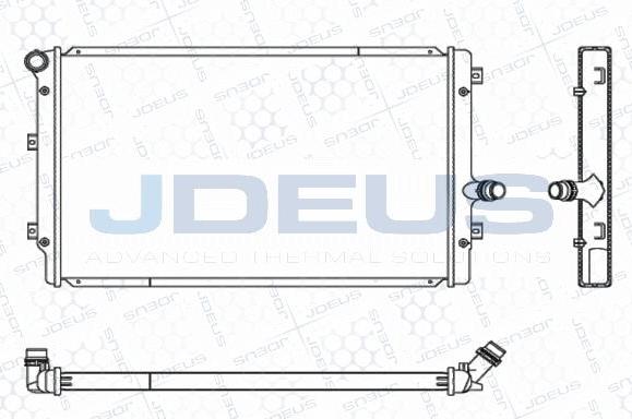 Jdeus M-0010320 - Radiator, racire motor aaoparts.ro