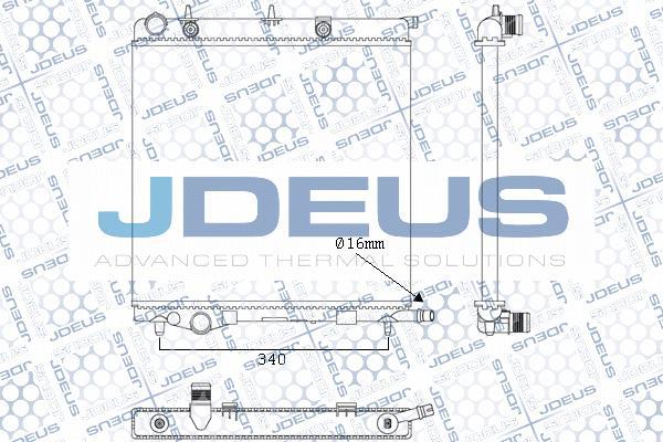 Jdeus M-0070090 - Radiator, racire motor aaoparts.ro