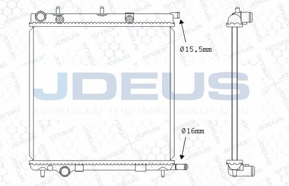 Jdeus M-0070091 - Radiator, racire motor aaoparts.ro