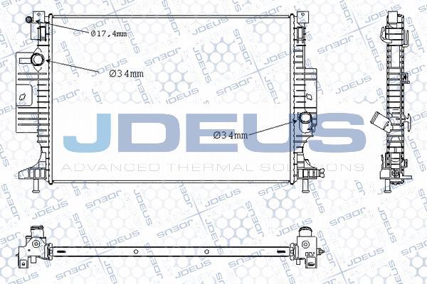 Jdeus M-0120660 - Radiator, racire motor aaoparts.ro