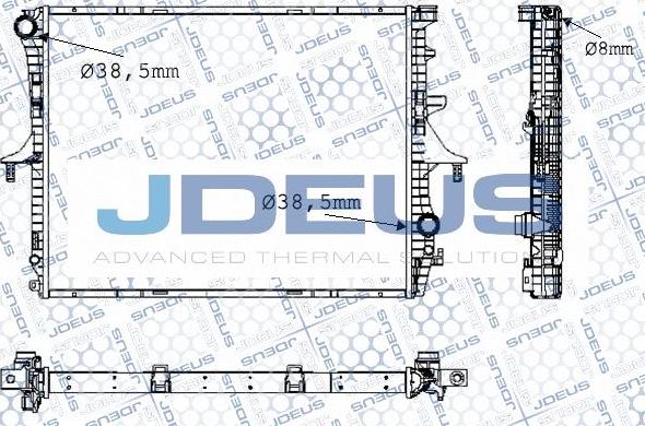 Jdeus M-0300570 - Radiator, racire motor aaoparts.ro