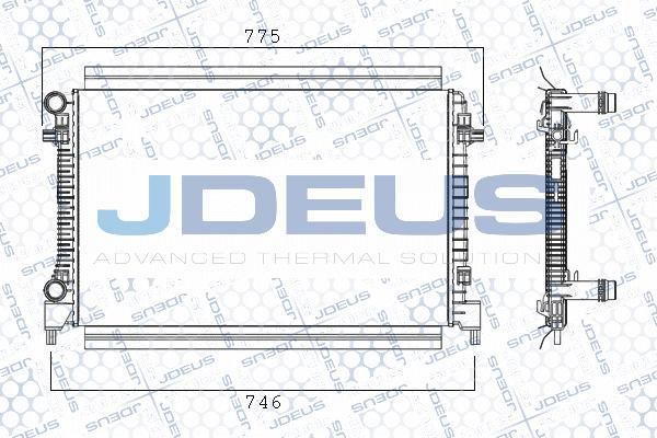 Jdeus M-038005A - Radiator, racire motor aaoparts.ro