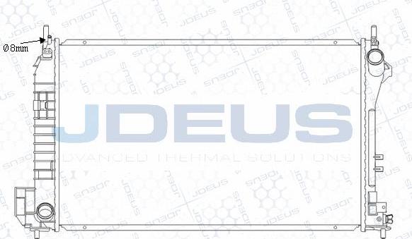 Jdeus M-0200860 - Radiator, racire motor aaoparts.ro