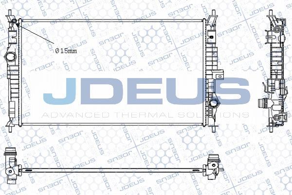 Jdeus M-0210460 - Radiator, racire motor aaoparts.ro