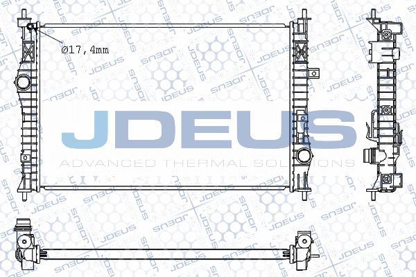 Jdeus M-0210610 - Radiator, racire motor aaoparts.ro