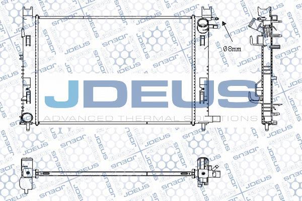 Jdeus M-0231130 - Radiator, racire motor aaoparts.ro
