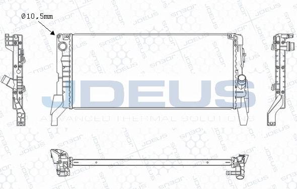 Jdeus M-0700070 - Radiator, racire motor aaoparts.ro