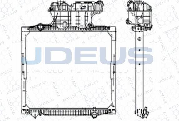 Jdeus M-1150120 - Radiator, racire motor aaoparts.ro