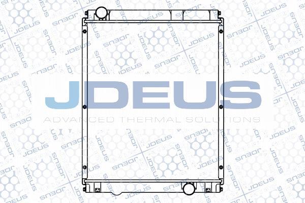 Jdeus M-1180500 - Radiator, racire motor aaoparts.ro