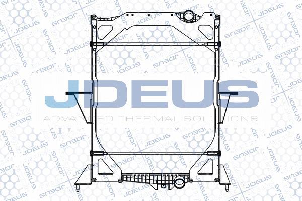 Jdeus M-1310120 - Radiator, racire motor aaoparts.ro