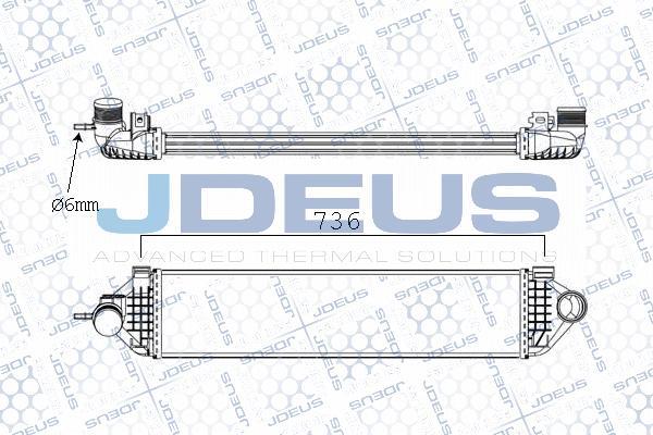 Jdeus M-812138A - Intercooler, compresor aaoparts.ro