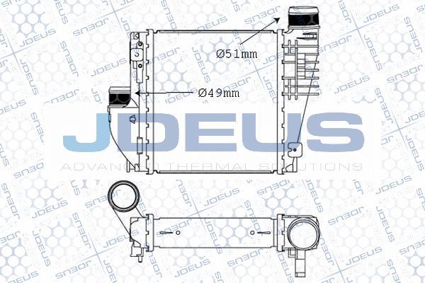 Jdeus M-821046A - Intercooler, compresor aaoparts.ro