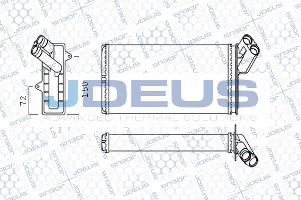Jdeus M-2110530 - Schimbator caldura, incalzire habitaclu aaoparts.ro