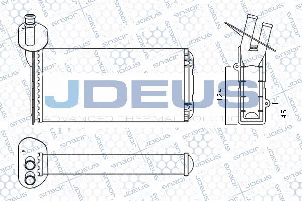 Jdeus M-230021A - Schimbator caldura, incalzire habitaclu aaoparts.ro