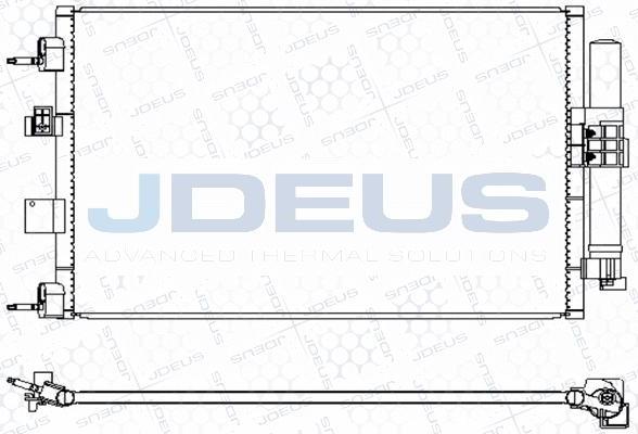 Jdeus M-7120680 - Condensator, climatizare aaoparts.ro