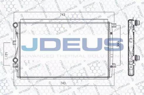 Jdeus RA0010301 - Radiator, racire motor aaoparts.ro