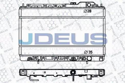 Jdeus RA0180160 - Radiator, racire motor aaoparts.ro