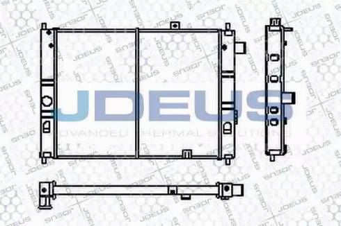 Jdeus RA0200140 - Radiator, racire motor aaoparts.ro