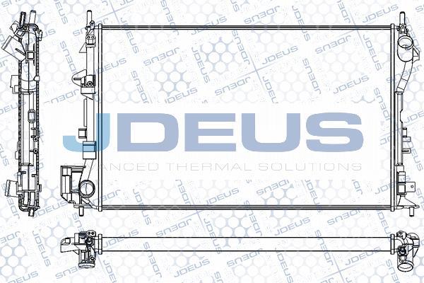 Jdeus RA0200880 - Radiator, racire motor aaoparts.ro