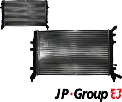 JP Group 1114208000 - Radiator, racire motor aaoparts.ro