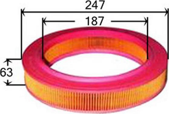 JS Asakashi A0039 - Filtru aer aaoparts.ro