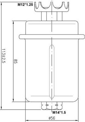 JS Asakashi FS6005U - Filtru combustibil aaoparts.ro