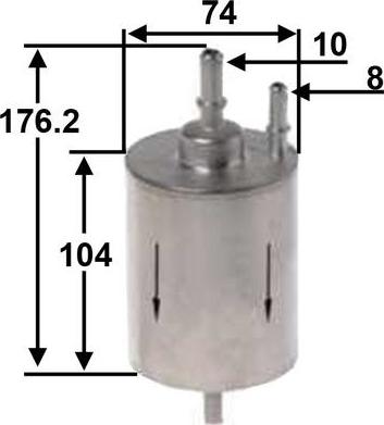 JS Asakashi FS0032 - Filtru combustibil aaoparts.ro
