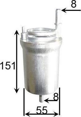 JS Asakashi FS0028 - Filtru combustibil aaoparts.ro