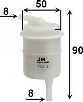 JS Asakashi FS313J - Filtru combustibil aaoparts.ro