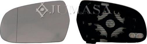 Jumasa 55110436 - Sticla oglinda, oglinda retrovizoare exterioara aaoparts.ro