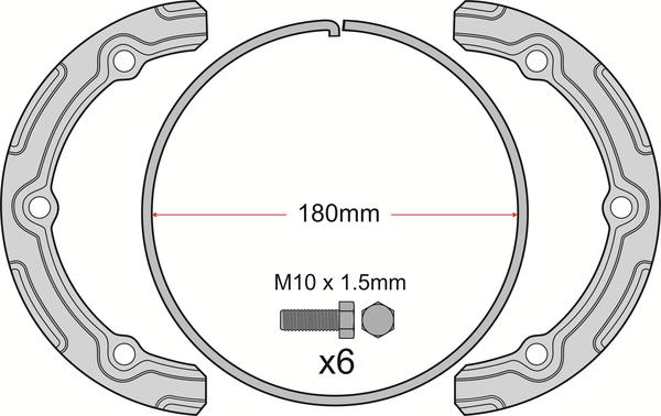 Juratek JCK400 - Set accesorii, placute frana aaoparts.ro