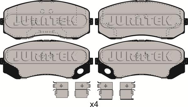 Juratek JCP066 - Set placute frana,frana disc aaoparts.ro