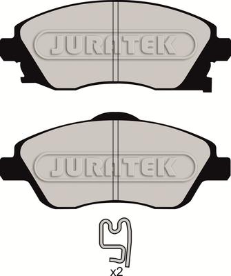 Juratek JCP1424 - Set placute frana,frana disc aaoparts.ro