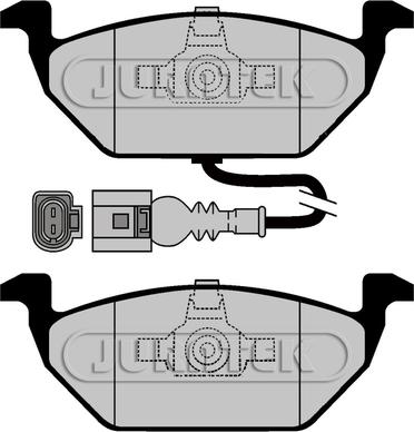 VW 1K0 698 151 N - Set placute frana,frana disc aaoparts.ro