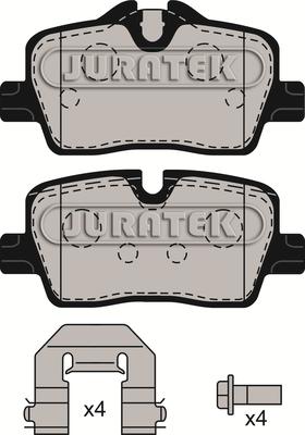 Juratek JCP8595 - Set placute frana,frana disc aaoparts.ro