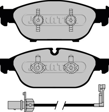 Juratek JCP8001 - Set placute frana,frana disc aaoparts.ro