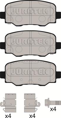 Juratek JCP8255 - Set placute frana,frana disc aaoparts.ro