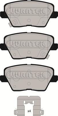 Juratek JCP8271 - Set placute frana,frana disc aaoparts.ro