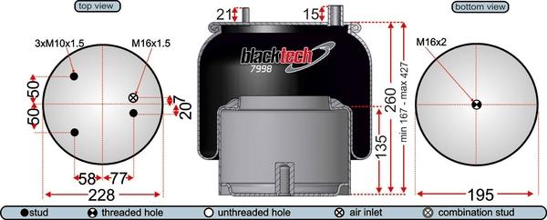 Juratek RML7998C1 - Burduf, suspensie pneumatica aaoparts.ro