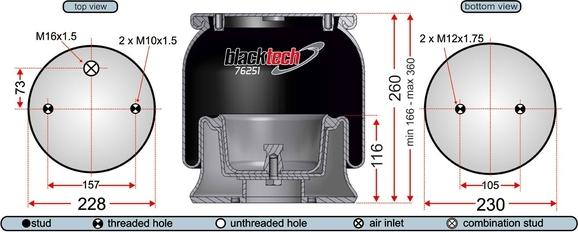 Juratek RML76251C - Burduf, suspensie pneumatica aaoparts.ro