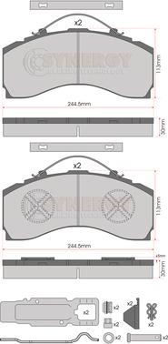 Juratek SYN3104K - Set placute frana,frana disc aaoparts.ro