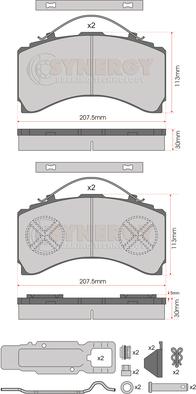 Juratek SYN3105K - Set placute frana,frana disc aaoparts.ro