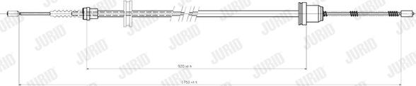 Jurid 431116J - Cablu, frana de parcare aaoparts.ro