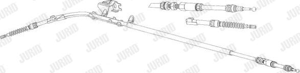 Jurid 432942J - Cablu, frana de parcare aaoparts.ro