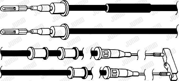 Jurid 432115J - Cablu, frana de parcare aaoparts.ro