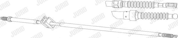 Jurid 432890J - Cablu, frana de parcare aaoparts.ro