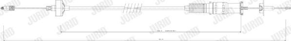 Jurid 422835J - Cablu ambreiaj aaoparts.ro