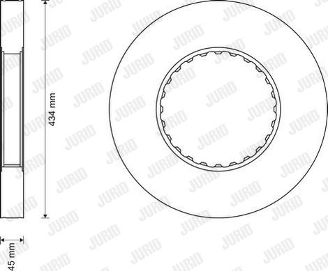 Jurid 569148J - Disc frana aaoparts.ro