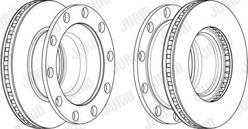 Jurid 569257J - Disc frana aaoparts.ro