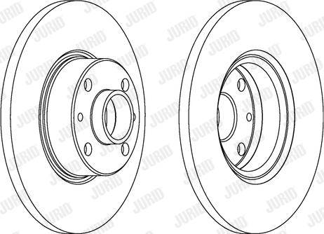 Jurid 561082J - Disc frana aaoparts.ro